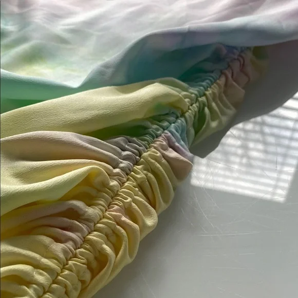 Pastel Tie-Dye Ruched Dress - Picture 2 of 7